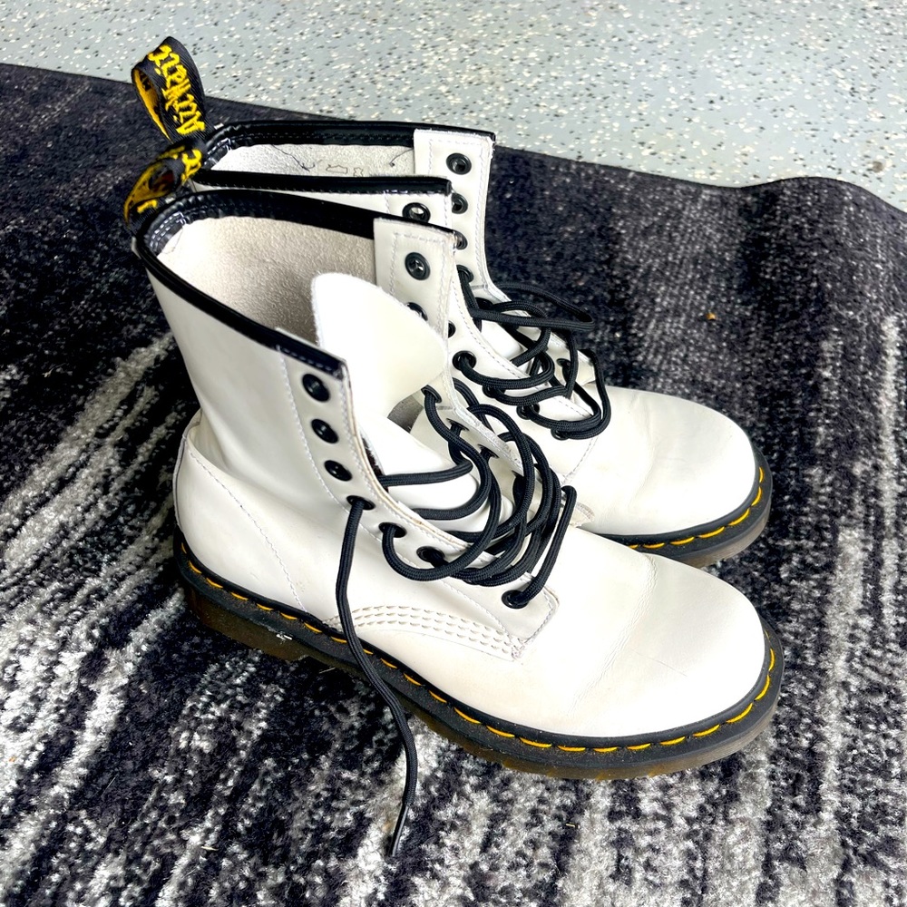 Doc Marten White Boots